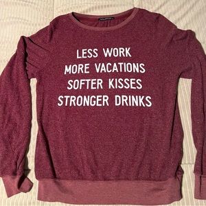 Wildfox baggy beach jumper sweatshirt. Women’s size S.